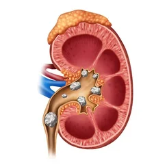 Imagem de cálculo renal real ilustrando pedras nos rins — tratamento em Juiz de Fora com Dr. Pedro Bastos, urologista.